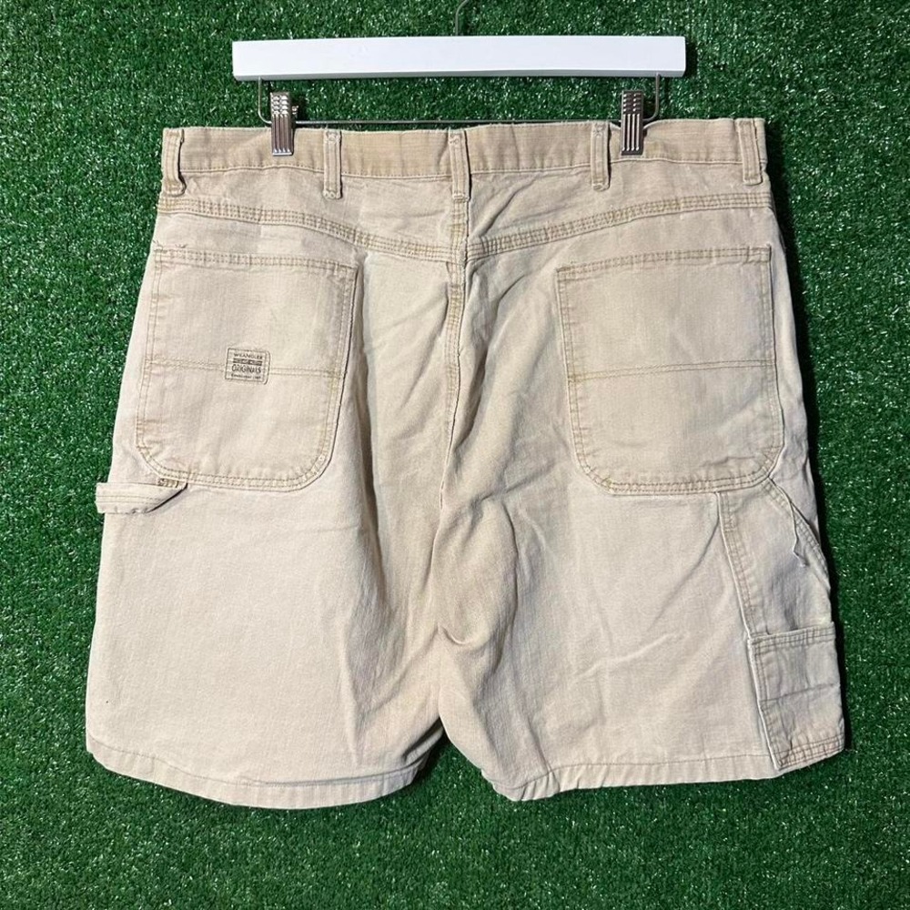 Wrangler Cream Canvas carpenter shorts 38